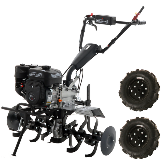 BlackStone MHG 2000 - Motobineuse thermique à essence de 212 cm3 - 7 CV
