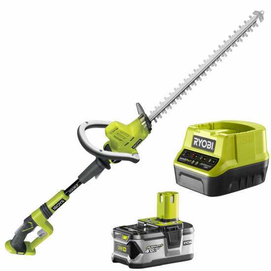 Taille-haies sur perche de rallonge &agrave; batterie RYOBI OHT1850X - 18V - 4Ah - lame de 50cm