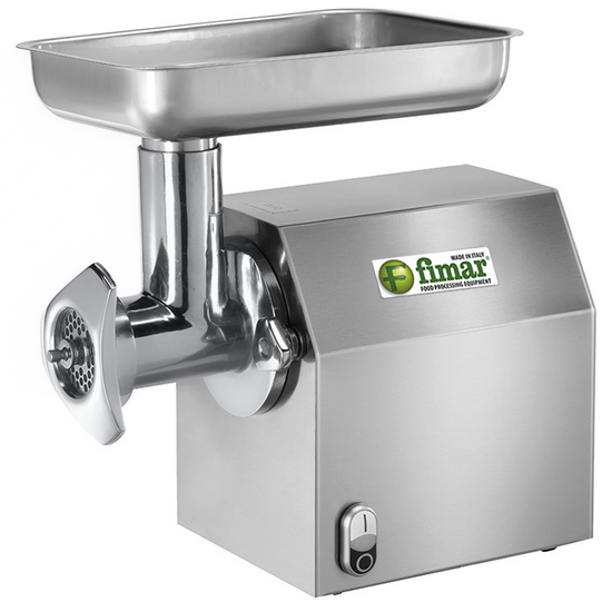Fimar TC12C - Hachoir &agrave; viande &eacute;lectrique - 400 V - 1 CV - Groupe de hachage en aluminium - Sans inverseur de marche