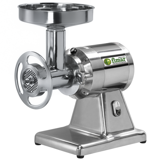 Fimar TC22TE - Hachoir &agrave; viande &eacute;lectrique - 400 V - 1.5 CV - Groupe de hachage en aluminium - Sans inverseur de marche