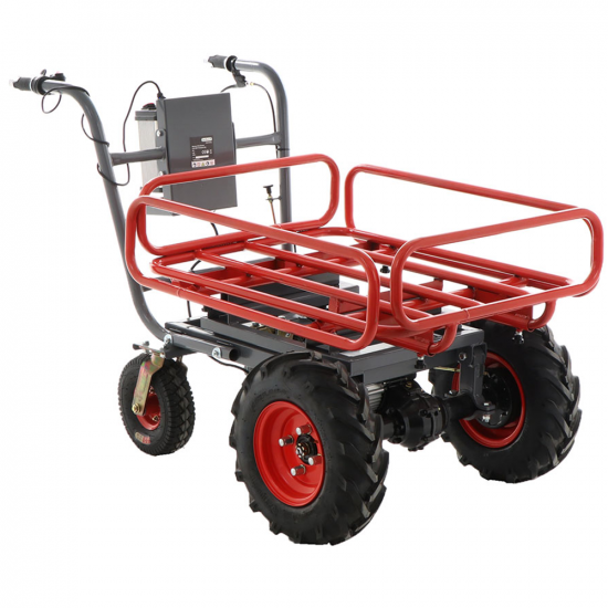 Brouette &eacute;lectrique &agrave; batterie Geotech CAR 300T-T PLUS - Batterie de 40V et 6 Ah
