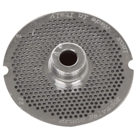 Fili&egrave;re pour hachoir &agrave; viande N.32 - trous de &Oslash; 2 mm - diam&egrave;tre fili&egrave;re 99 mm