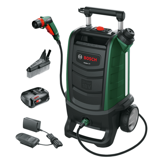 BOSCH Fontus GEN 2 - Nettoyeur haute pression portatif &agrave; batterie - 20 bars - 180 l/h - R&eacute;servoir 15 L