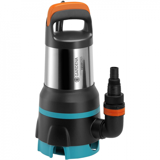 Pompe Gardena Acquasensor 19500 2 en 1 pour eaux claires et eaux charg&eacute;es - en acier INOX