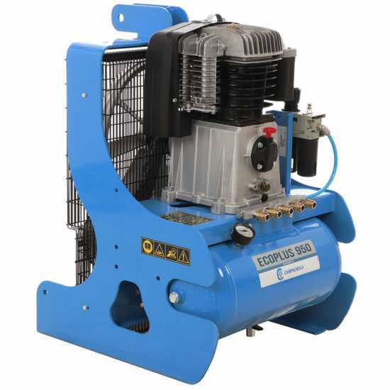Compresseur avec attelage pour tracteur Campagnola PTO ECOPLUS 950 - R&eacute;colte des olives et taille