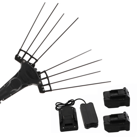 Zanon Albatros PRATIK C/AL 300 - Peigne vibreur avec batterie au Lithium - Perche t&eacute;lescopique 220 - 350 cm - 2x (36V-5Ah)