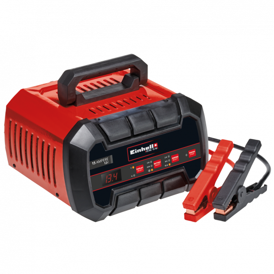 Einhell CE-BC 15 M - Chargeur de voiture - 12V - batteries de voiture et moto - acier/plastique