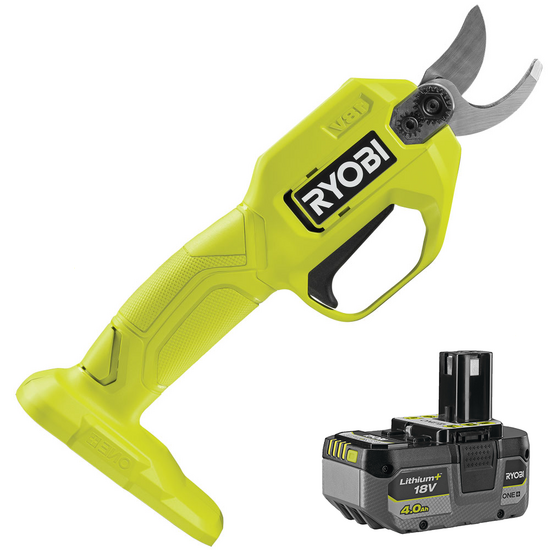 S&eacute;cateur de taille &agrave; batterie RYOBI RY18SCA-0 18V - Avec de 18V/4 ah