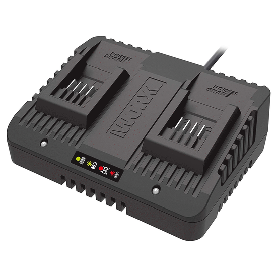 Chargeur standard WORX WA3772 - 20V - Double attache