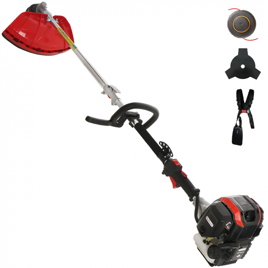 GeoTech-Pro GT-4PRO 43L - D&eacute;broussailleuse 4 temps &agrave; essence