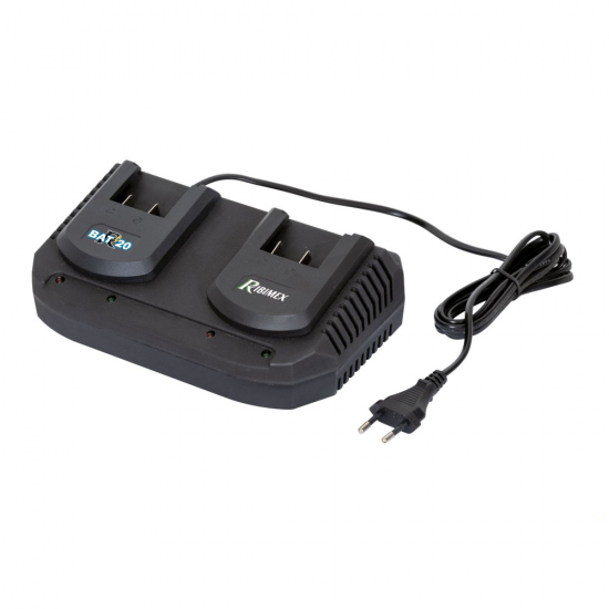 Chargeur double RIBIMEX PRBAT20/CHX2