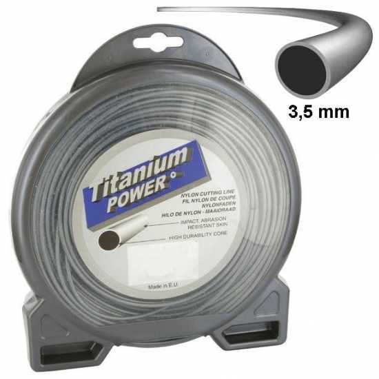 Fil pour débroussailleuse professionnelle Titanium Ø 3,5 mm - 41 m rond