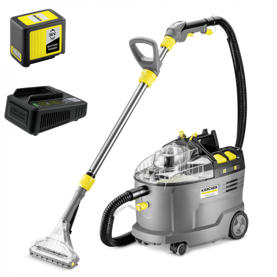 Nettoyeur de textiles &agrave; batterie Karcher Pro Puzzi 9/1 Bp Pack Adv - 36 V