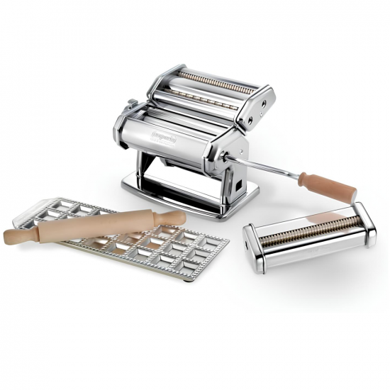 Imperia Pastaia Italiana - Laminoir - Machine à pâtes manuelle en INOX