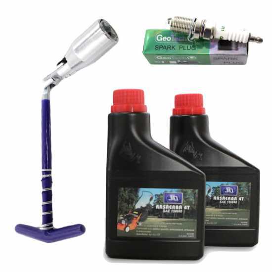 Kit de pi&egrave;ces de rechange et d'accessoires d'entretien pour les moteurs &agrave; essence jusqu'&agrave; 8 CV