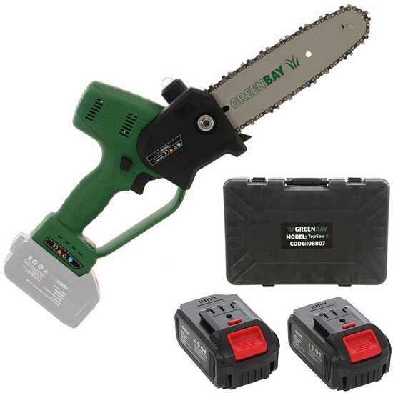 &Eacute;lagueuse &agrave; batterie GreenBay TopSaw 8 - 2 batteries de 21V - 4Ah