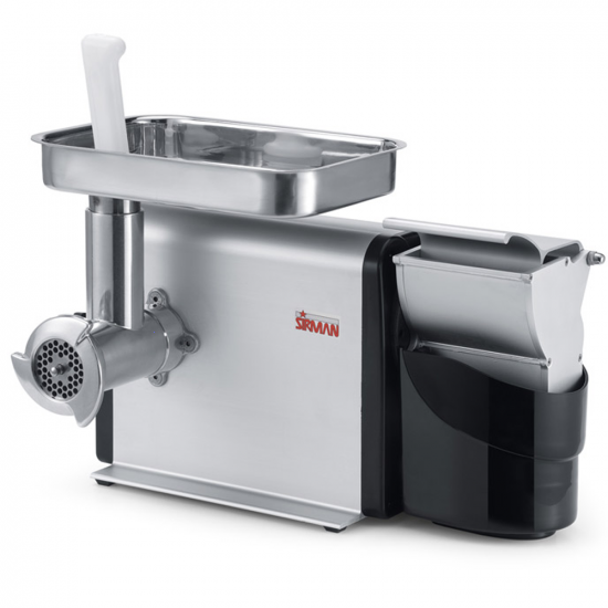 Sirman TCG 12 M.I. Denver - Hachoir à viande électrique - Râpe intégrée - Bouche en acier inox