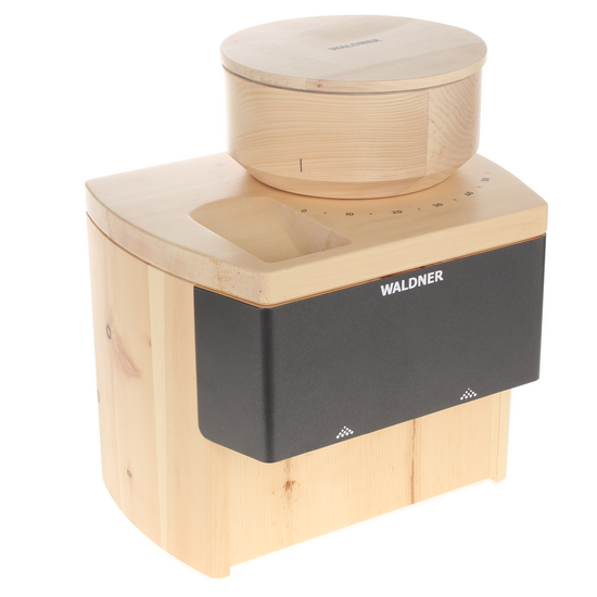 Waldner Luis - Moulin &agrave; farine en pin cembro avec meules en pierre - 400W