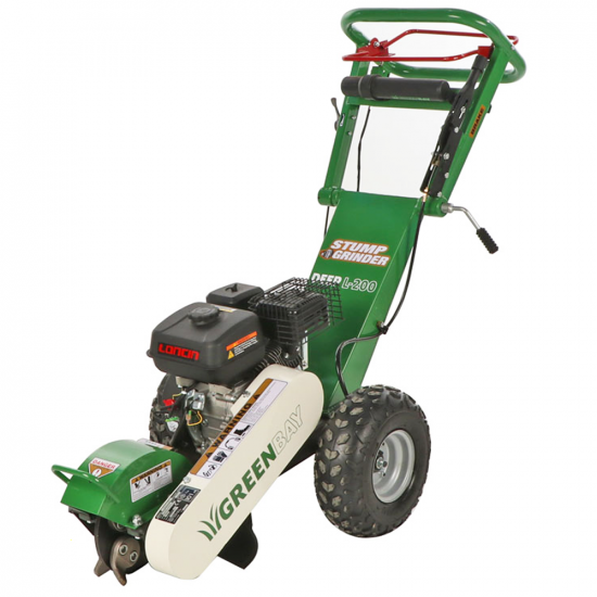 GreenBay Deep L-200 - Rogneuse de souche - Moteur Loncin 196 cm3 - Roue de coupe avec 8 lames en carbure de tungst&egrave;ne