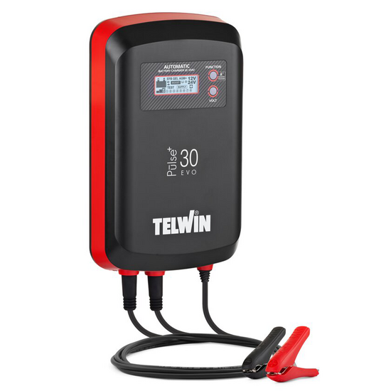 Telwin Pulse 30 Evo - Chargeur de batterie et mainteneur automatique - batteries de 6/12/24V