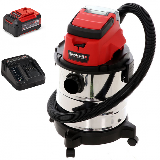 Aspirateur eau et poussi&egrave;re Einhell TC-VC 18/20 Li  - 18V 5.2Ah