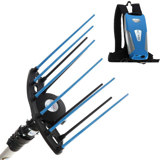 Peigne vibreur électrique à batterie Campagnola Nuovo Holly 58V de 185-270 cm - Batterie à dos incluse