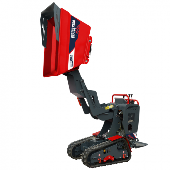 Brouette &agrave; moteur sur chenilles AgriEuro Top-Line RAPTOR 7800 HEDH 4.0 - Honda GXe390