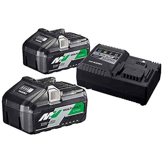 Booster Pack HIKOKI - 2 batteries Multivolt (36V-18V) 2.5Ah + chargeur rapide