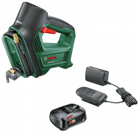 Bosch Universal Pump - Compresseur d'air &agrave; batterie - 18V - 2 Ah