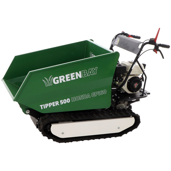 Brouette motoris&eacute;e &agrave; chenilles dumper GreenBay Tipper 500 - Moteur Honda GP160