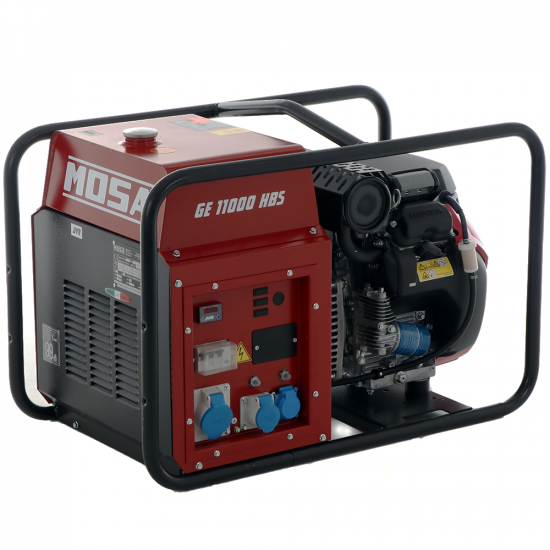 MOSA GE 11000 HBS - Groupe &eacute;lectrog&egrave;ne &agrave; essencec 9.9 KW - Continu 9 kW monophas&eacute; - Moteur Honda GX630