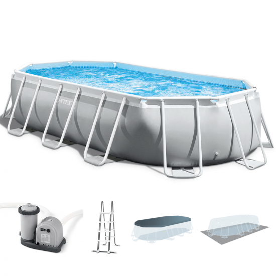 Intex Prisma Frame 26798NP - 610x305x122 cm - Piscine Ovale