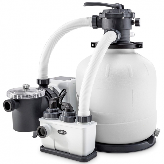 Pompe filtre &agrave; sable avec syst&egrave;me ECO Intex 26680 - D&eacute;bit d'eau 10.000 L/h - 520W