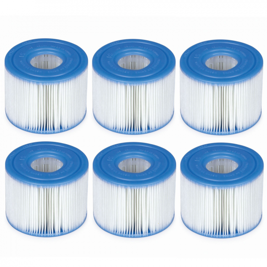 Cartouche filtre mod&egrave;le &quot;S1&quot; 6 pi&egrave;ces Intex 29011