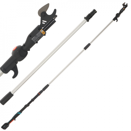 Gardena HighCut 360/18V Solo - Sécateur électrique de taille avec perche - Diamètre de coupe 28 mm - SANS BATTERIE NI CHARGEUR