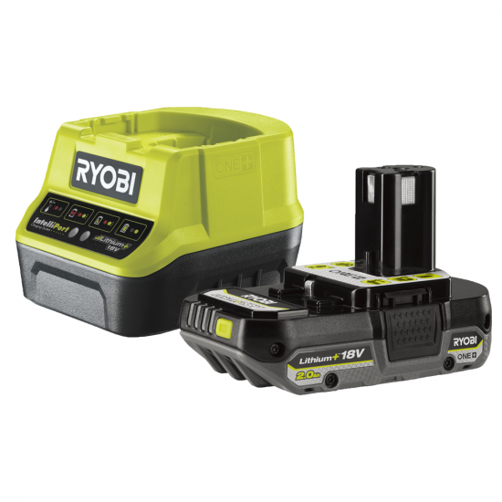 Batterie RYOBI Lithium+ 18V 2,0Ah + CHARGEUR DE BATTERIE