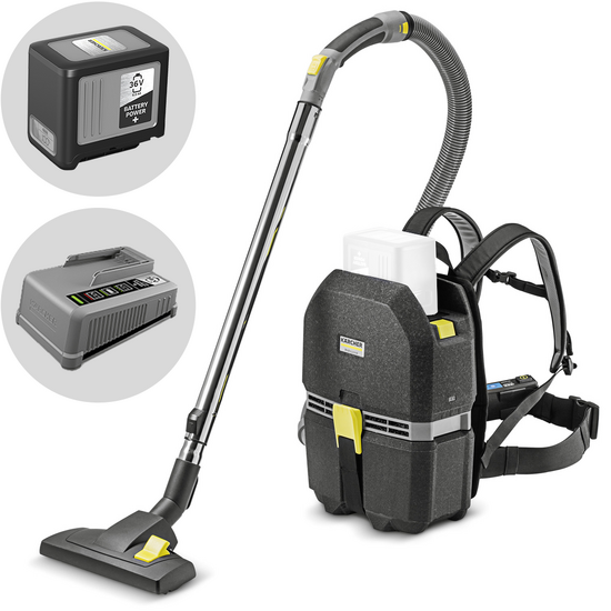 Karcher PRO BVL 3/1 Bp -  Aspirateur dorsal professionnel &agrave; batterie  - 36V - 6Ah