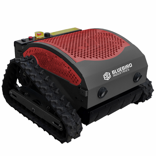BlueBird FM 23-53 - Robot tondeuse sur chenilles hybride (thermique + batterie) - Radiocommandé