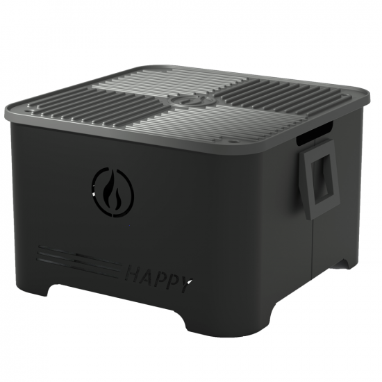 Linea VZ Happy Nero - Barbecue &agrave; pellets portable