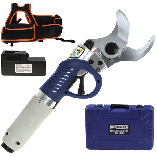 BullMach ARTEMIS 45 Pro - S&eacute;cateur &eacute;lectrique de taille - 36V 4Ah - Diam&egrave;tre de coupe 45 mm