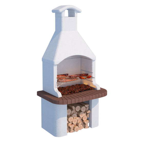 Linea VZ Tremiti - Barbecue &agrave; bois et charbon en ma&ccedil;onnerie