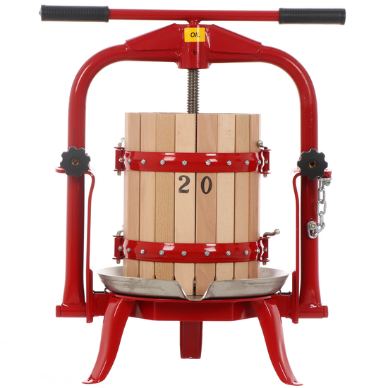 Baesso F20 - Pressoir à vis pour fruits et légumes 11 L – Cage en bois