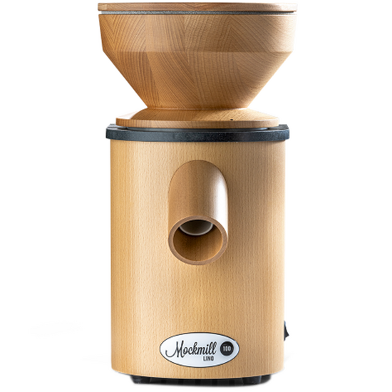 Mockmill Lino 100 - Moulin pour farine en bois avec meules en pierre - 360W