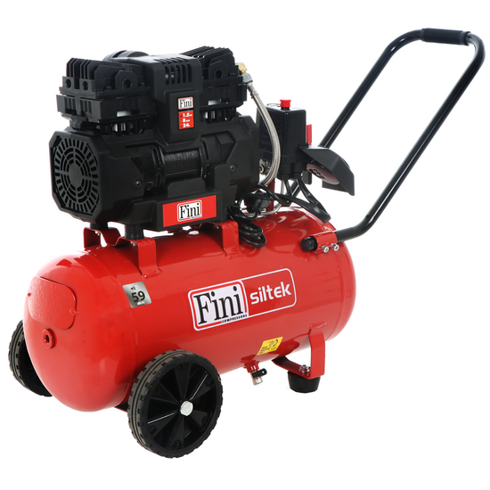 Fini Siltek TB 24 - Compresseur d'air &eacute;lectrique monophas&eacute;, oil-less - Moteur 1.5 CV- 24 L