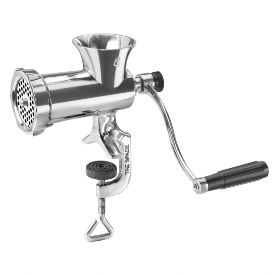 Tre Spade TC-8 Inox - Hachoir &agrave; viande manuel &agrave; manivelle - Vis de fixation - n&deg; 8