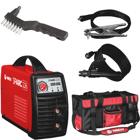 Helvi sparc 226 - Poste &agrave; souder &agrave; inverter &agrave; &eacute;lectrode MMA - 200A - kit Sac