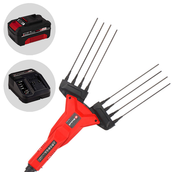 Einhell GE-FS 18/53 - Peigne vibreur &agrave; batterie - Perche t&eacute;lescopique - 220-310 cm - 18 V 4 Ah