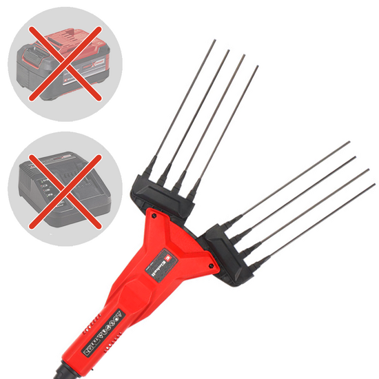 Einhell GE-FS 18/53 - Peigne vibreur &eacute;lectrique 220/310 &agrave; batterie au lithium 18V 5.2Ah - Perche t&eacute;lescopique en aluminium - SANS BATTERIE NI CHARGEUR