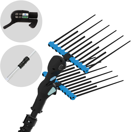 Campagnola Alice STAR ECO - Perche en Aluminium 150-220 cm - Peigne vibreur &eacute;lectrique