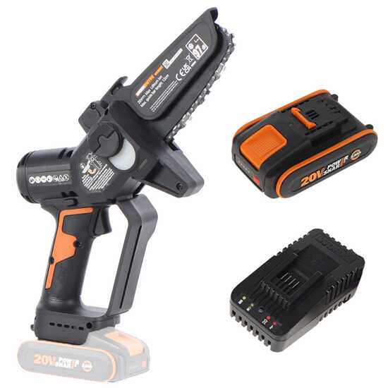 Worx Nitro WG325E - &Eacute;lagueuse manuelle &agrave; batterie - 20V/2Ah
